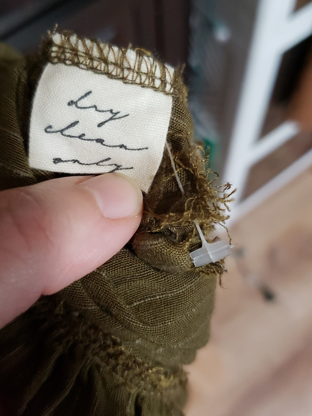 NWOT Kara Thoms Greta Dress In "Olive", Size Small - Picture 8 of 16